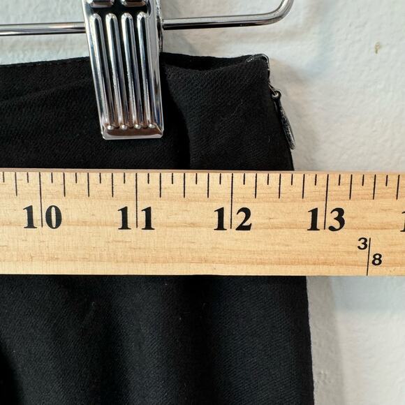 Piazza Sempione Quiet Luxury Monia Black Virgin Wool Pant IT 38 US 2 Preppy - Picture 8 of 11